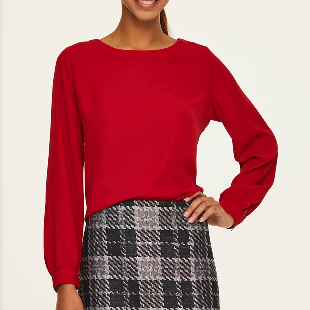 LOFT long sleeve blouse XXSP